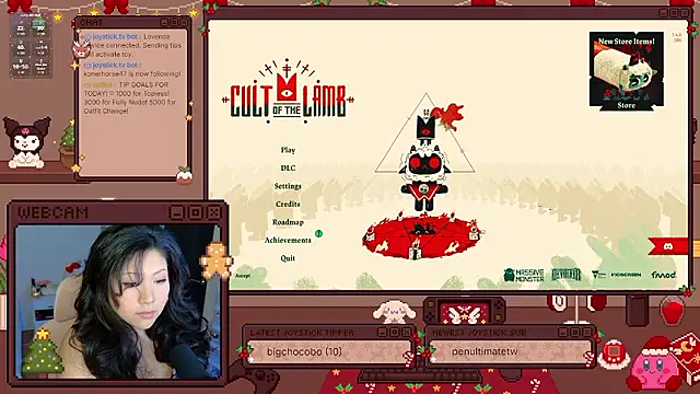 Snapshot of HanaMaria chatting on 11.12.25 HanaMaria online show from 11.12.25