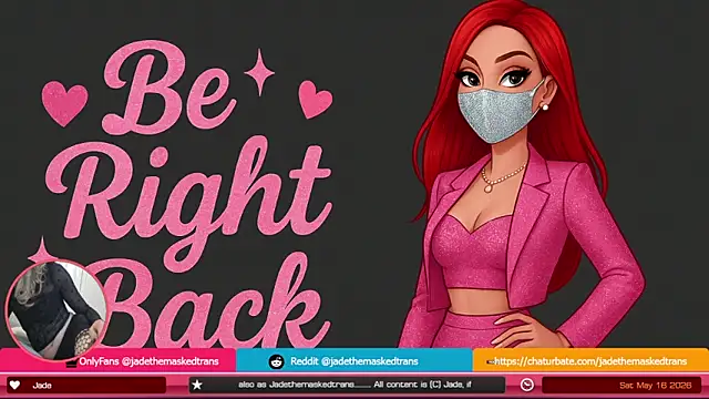 Snapshot of jadethemaskedtrans chatting on 05.15.26 jadethemaskedtrans online show from 05.15.26