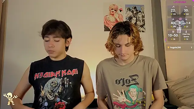 Snapshot of Darcy_and_Stolas chatting on 10.30.25 Darcy and Stolas online show from 10.30.25