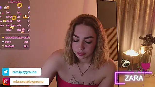 Snapshot of ZarasPlayground chatting on 04.18.26 ZarasPlayground online show from 04.18.26