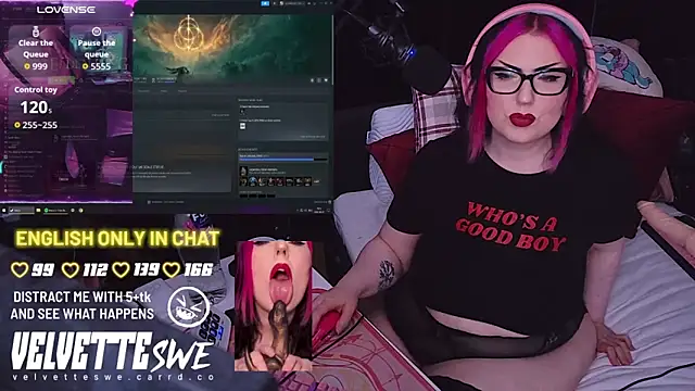 VelvetteSWE online show from 08.07.26