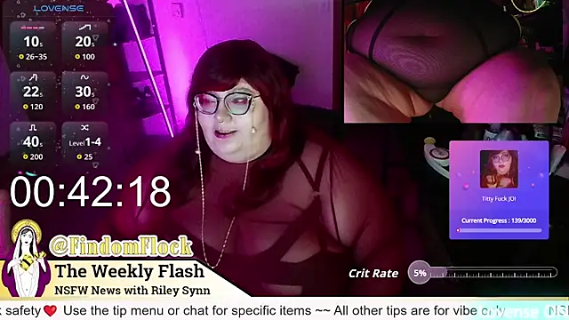 Snapshot of RileySynn chatting on 06.13.26 RileySynn online show from 06.13.26