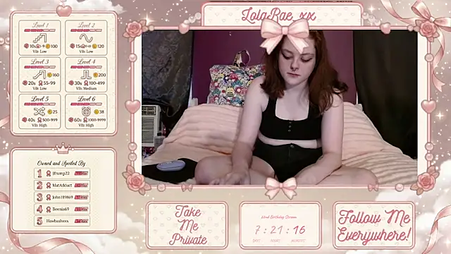 Snapshot of lolarae_xx chatting on 06.06.26 lolarae xx online show from 06.06.26