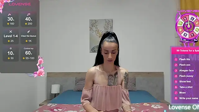 Snapshot of BlissAria chatting on 06.03.26 BlissAria online show from 06.03.26
