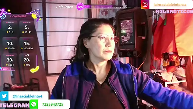Snapshot of LaInsaciableIntensa chatting on 06.22.26 LaInsaciableIntensa online show from 06.22.26