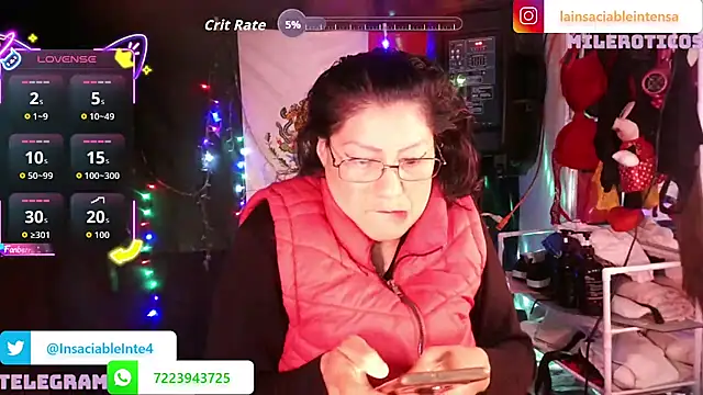 Snapshot of LaInsaciableIntensa chatting on 06.22.26 LaInsaciableIntensa online show from 06.22.26