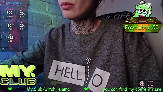 Witch Emma online show from 11.30.25