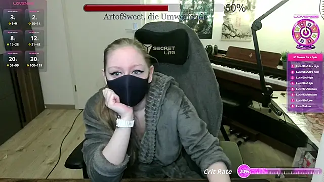 Snapshot of ArtofSweet chatting on 04.27.26 ArtofSweet online show from 04.27.26