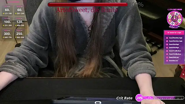 Snapshot of ArtofSweet chatting on 07.16.26 ArtofSweet online show from 07.16.26