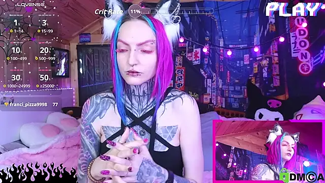 Snapshot of NekoCyber chatting on 02.11.26 NekoCyber online show from 02.11.26